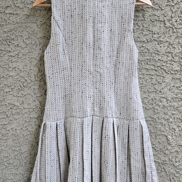 Mustard Seed Tweed Pleated Mini Dress - Picture 7 of 7